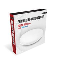 Asalite ASAL0223 LED prisadená stropnica kruh 36 W CCT IP54 biela