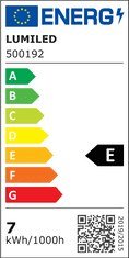 LUMILED 6x LED žiarovka E27 A60 7W = 60W 770lm 4000K Neutrálna biela