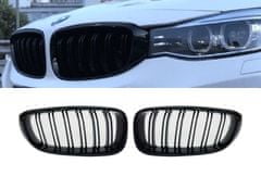 UNI Predná maska ľadvinky Double-line BMW 3 GT F34 2013-2019 čierna
