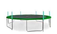 Aga Sport Pro Trampolína 460 cm Dark Green + ochranná sieť + rebrík + vrecko na obuv