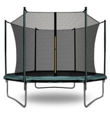 Aga Sport Fit Trampolína 180 cm Dark Green + vnútorná ochranná sieť