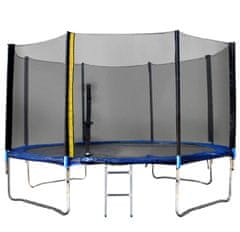 Linder Exclusiv Trampolína XXL 430 cm + ochranná sieť + rebrík + krycia plachta