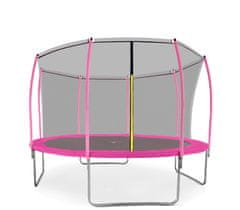 Aga Sport Fit Trampolína 366 cm Pink + vnútorná ochranná sieť