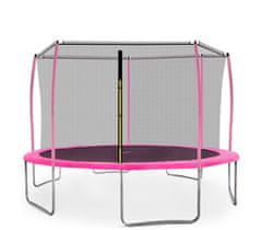 Aga Sport Fit Trampolína 430 cm Pink + vnútorná ochranná sieť