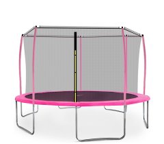 Aga Sport Fit Trampolína 430 cm Pink + vnútorná ochranná sieť