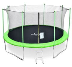 Legoni Trampolína 366 cm Light Green + vnútorná ochranná sieť + rebrík