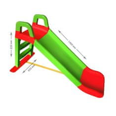 Aga4Kids Šmýkačka s držadlom 140 cm Zeleno-červená