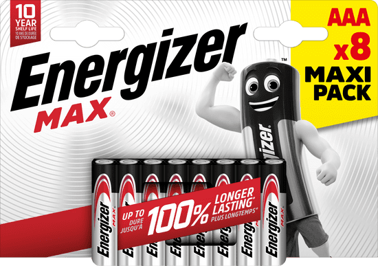 Energizer Max AAA alkalické batérie 8ks E303324100