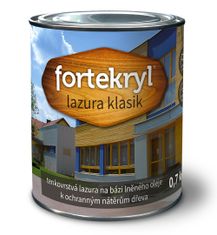 ETERNAL FORTEKRYL lazúra KLASIK, bezfarebný, 4,5kg