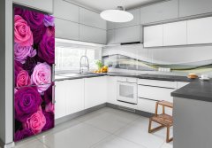 Wallmuralia.sk Nálepka fototapety na chladničku Ružové ruže 60x180 cm