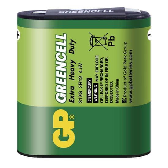 GP GREENCELL 4,5 V plochá, 1ks/ fólia; 1012601000