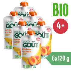 Good Gout BIO Marhuľa s banánom 6x 120 g