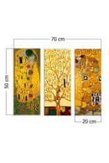 Hanah Home Súprava reprodukcie obrazov Gustav Klimt 20x50 cm 3 ks