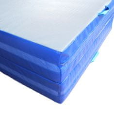 Master dopadová skladacia žinenka T21 - 200 x 120 x 20 cm - modrá