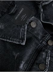 Jack&Jones Čierna rifľová bunda Jack & Jones Jean S