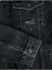 Jack&Jones Čierna rifľová bunda Jack & Jones Jean S