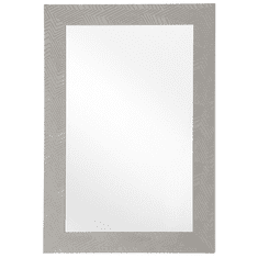 Beliani Nástenné zrkadlo 60 x 91 cm sivé NEVEZ