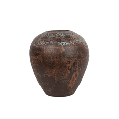 Beliani Dekoratívna keramická váza medená / tyrkysová NIDA