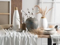 Beliani Dekoratívna keramická váza biela CORIA