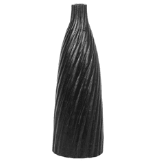 Beliani Dekoratívna keramická váza 54 cm čierna FLORENTIA