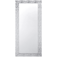 Beliani Nástenné zrkadlo 50 x 130 cm biele MARANS