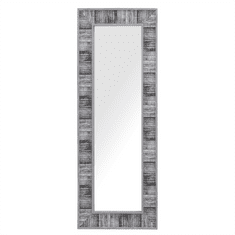 Beliani Nástenné zrkadlo 50x130 cm sivobiele ROSNOEN