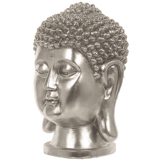 Beliani Dekoratívna strieborná figúrka 41 cm BUDDHA