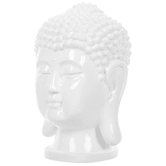 Beliani Dekoratívna biela figúrka 41 cm BUDDHA