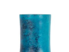 Beliani Dekoratívna keramická váza modrá BOSTRA