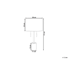 Beliani Stolná lampa 71 cm ARPA