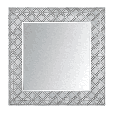 Beliani Nástenné strieborné zrkadlo 80 x 80 cm EVETTES