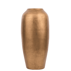 Beliani Dekoratívna terakotová váza matná zlatá LORCA