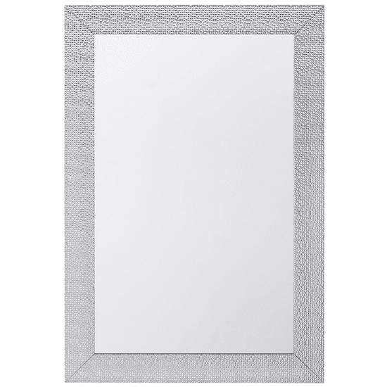 Beliani Nástenné zrkadlo 61 x 91 cm strieborné MERVENT