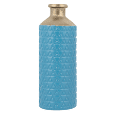 Beliani Dekoratívna keramická váza modrá ARSIN