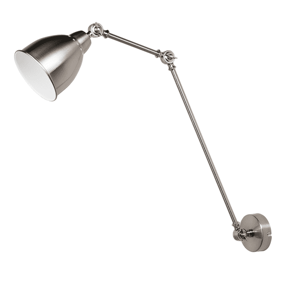 Beliani Nástenná lampa nikel MISSISSIPPI L