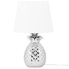 Beliani Stolná lampa strieborná PINEAPPLE