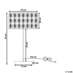 Beliani Žiarivá stolná lampa TENNA