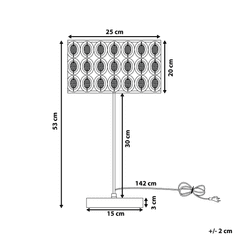 Beliani Žiarivá stolná lampa TENNA