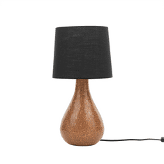 Beliani Stolná lampa čierno-medená 47 cm ABRAMS