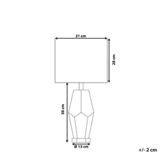 Beliani Stolná lampa krémová 66 cm OXLEY