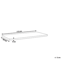 Beliani Vankúš na lavičku 112 x 54 cm béžový VIVARA