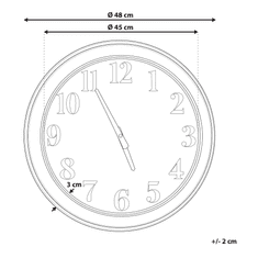 Beliani Nástenné hodiny ø 48 cm viacfarebné HORW