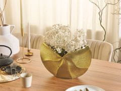Beliani Kovová váza na kvety zlatá HATTUSA