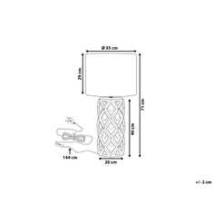 Beliani Stolná lampa zlatá 71 cm SELJA