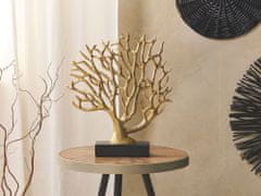 Beliani Dekoratívna figúrka strom zlatá SALDANG