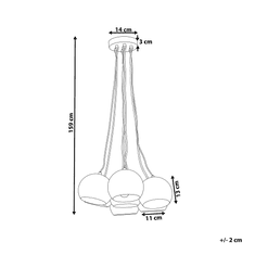 Beliani Závesná lampa biela OLZA