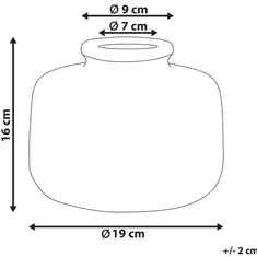 Beliani Keramická váza na kvety 16 cm viacfarebná COLOSSE