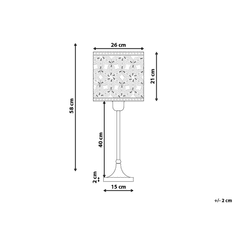 Beliani Niklová stolná lampa SAJO L