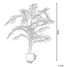 Beliani Umelá rastlina v kvetináči 120 cm ARECA PALM