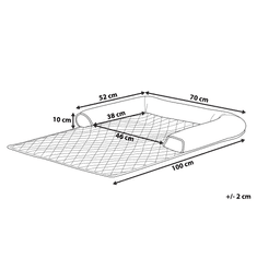 Beliani Pelech pre psy 70 x 100 cm sivá BOZAN